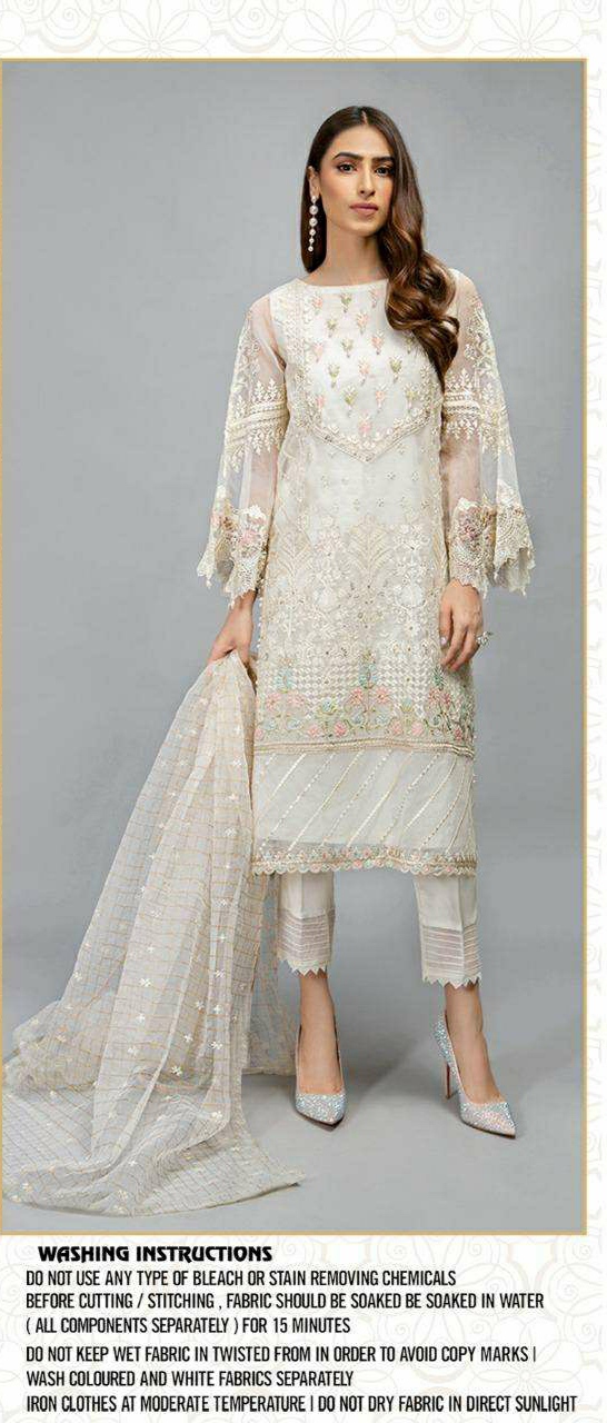 fepic  1050 organza decent look salwar suit catalog