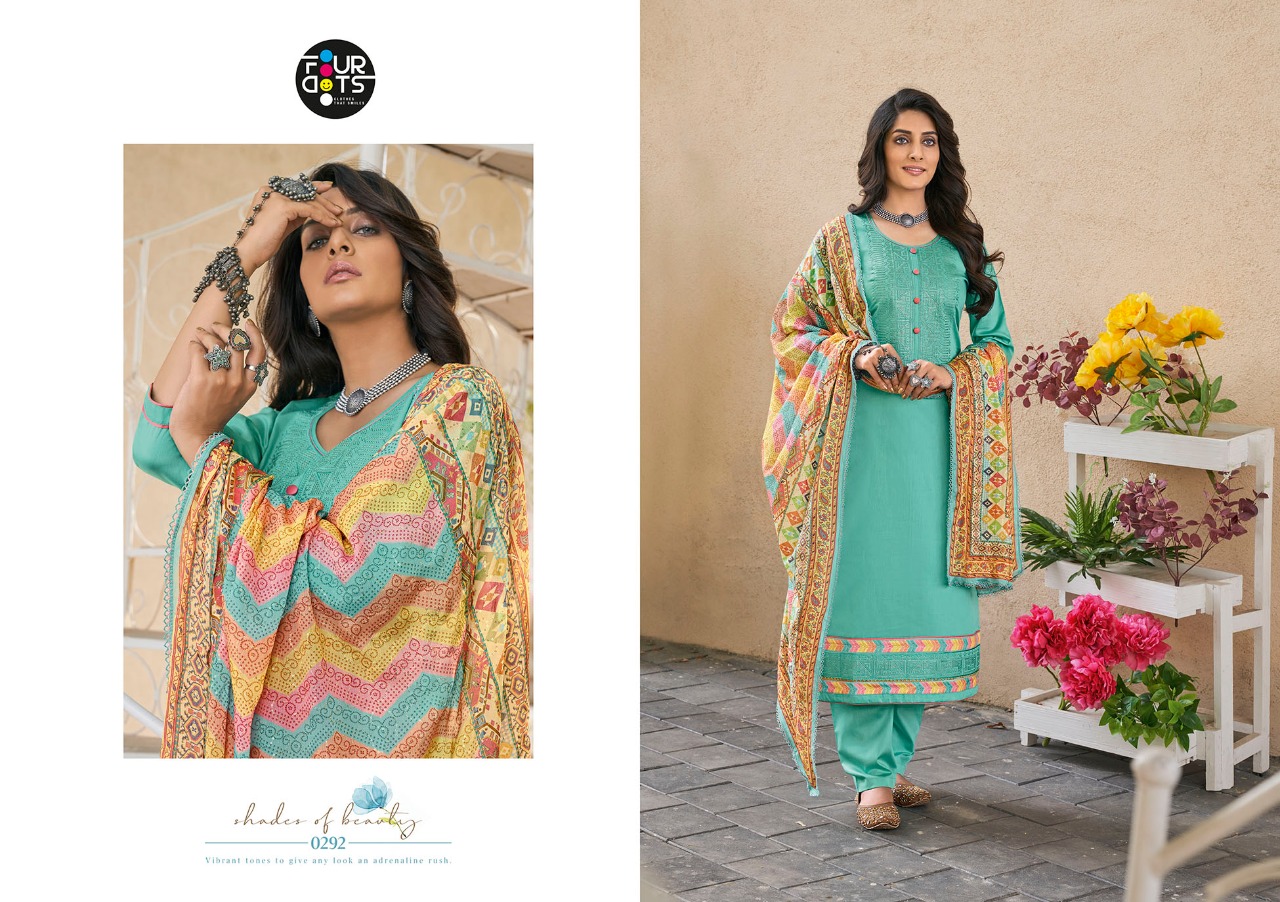 fourdots simran vol 2  jam silk cotton classic trendy look salwar suit catalog