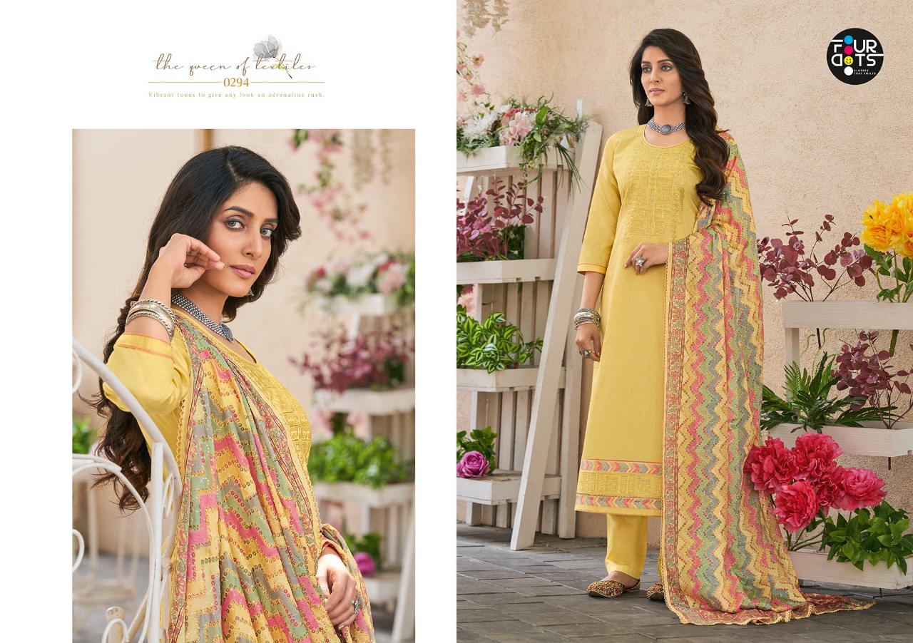 fourdots simran vol 2  jam silk cotton classic trendy look salwar suit catalog