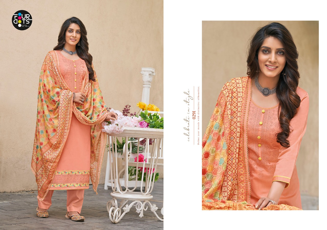 fourdots simran vol 2  jam silk cotton classic trendy look salwar suit catalog