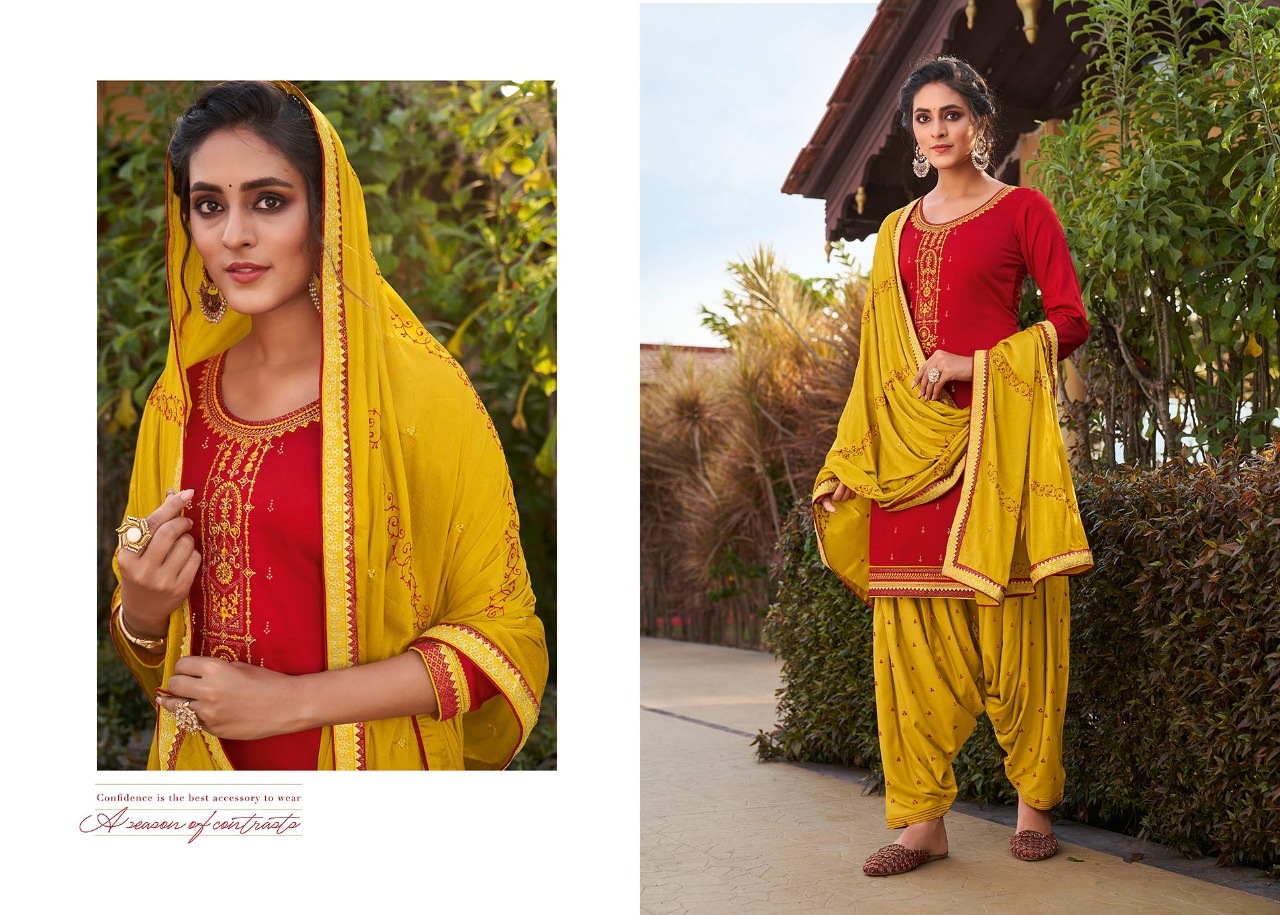 kessi fabrics daimond patiyala silk decent look salwar suit catalog