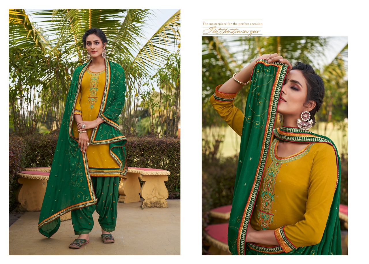 kessi fabrics daimond patiyala silk decent look salwar suit catalog