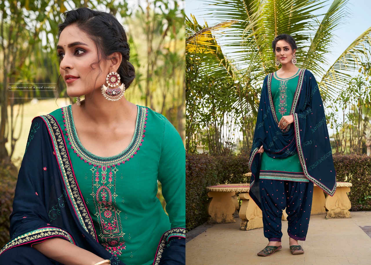 kessi fabrics daimond patiyala silk decent look salwar suit catalog