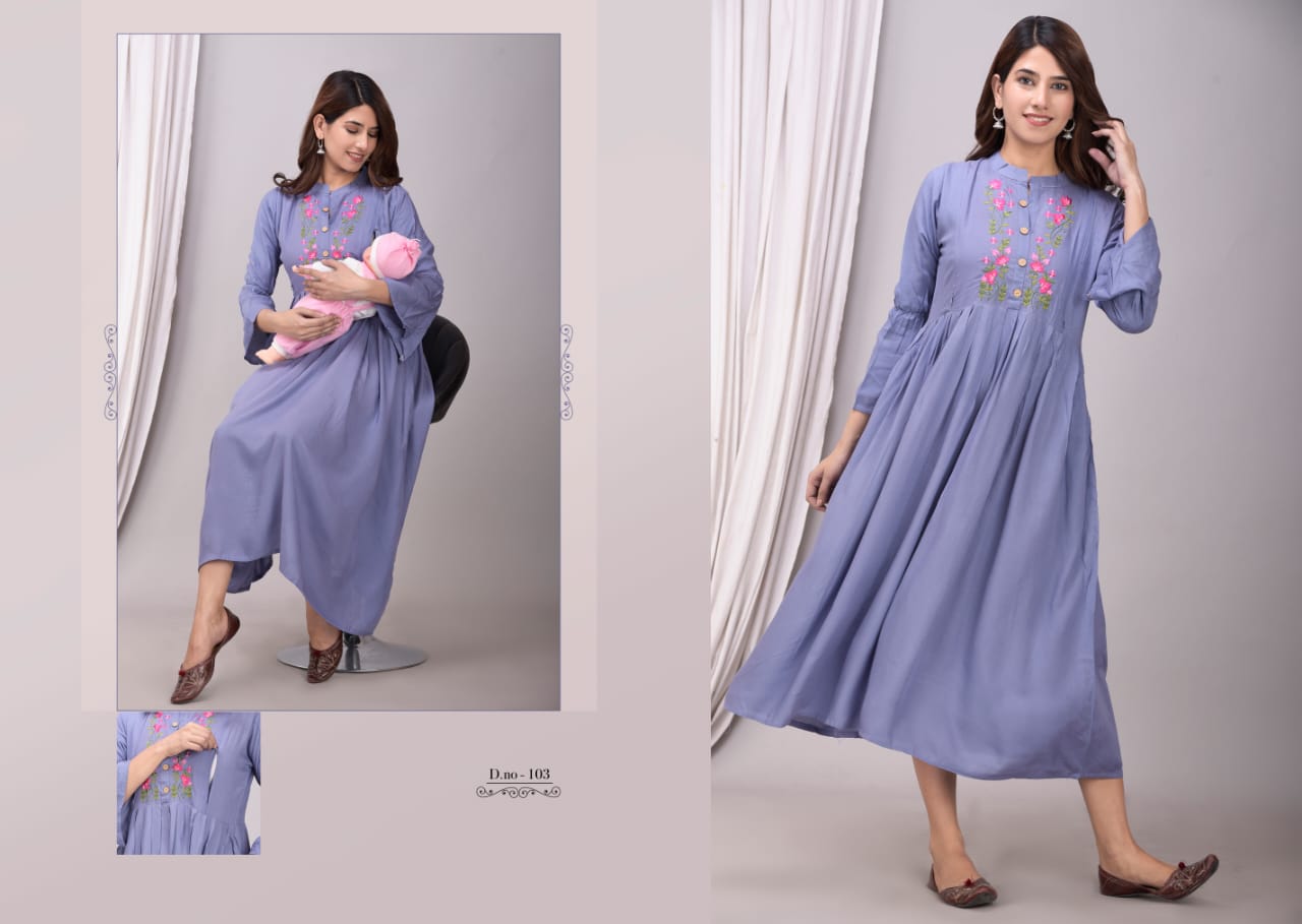 lilly  style of india feeding 2 riyon classic trendy look kurti catalog