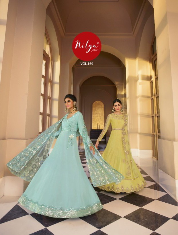 lt nitya vol 169 super silk gorgeous look salwar suit catalog