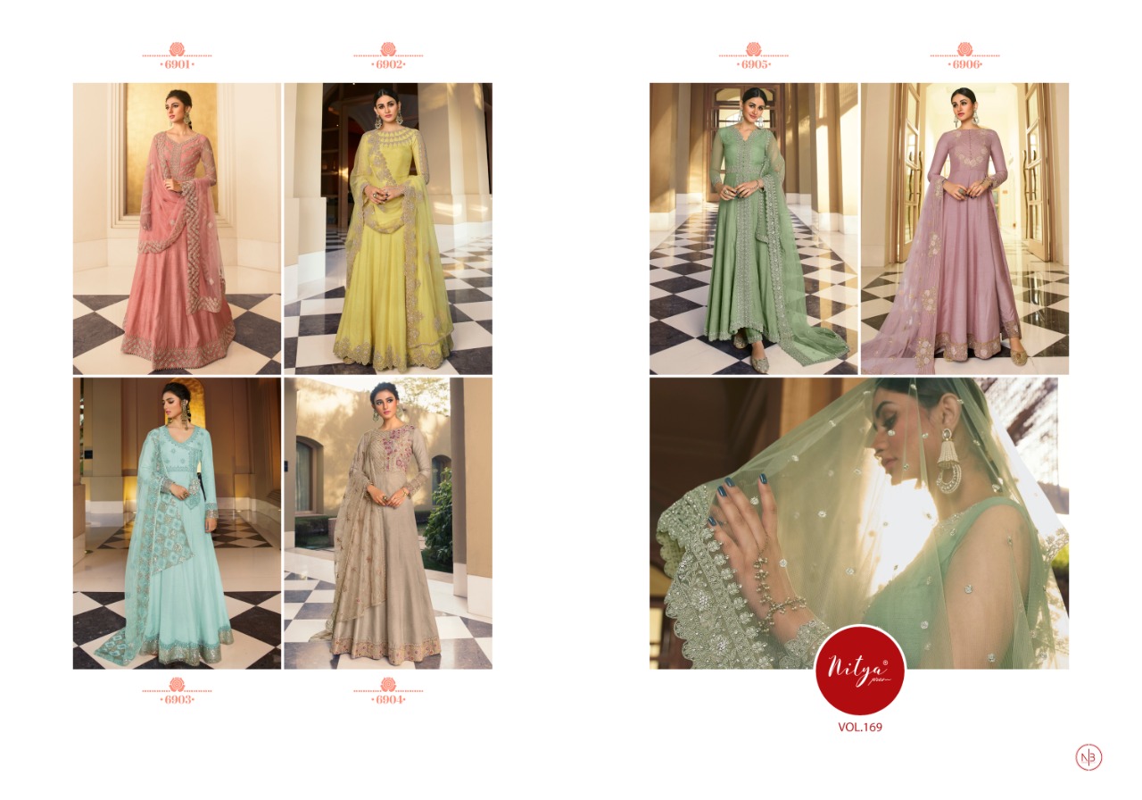 lt nitya vol 169 super silk gorgeous look salwar suit catalog