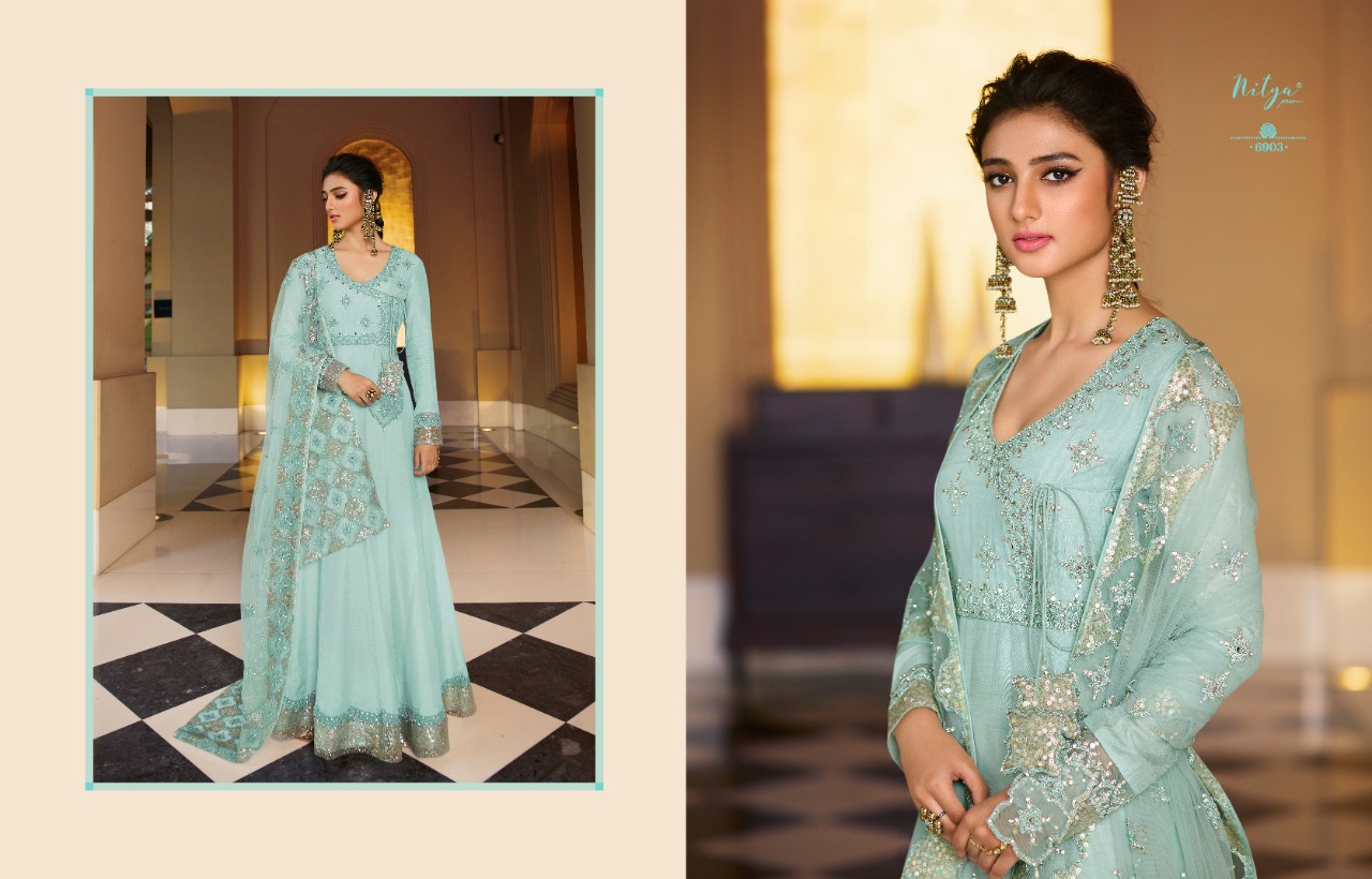 lt nitya vol 169 super silk gorgeous look salwar suit catalog