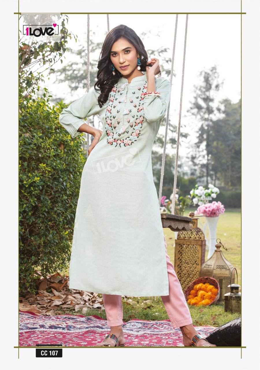 s4u 1love Cotton Candy rayon catchy look kurti catalog