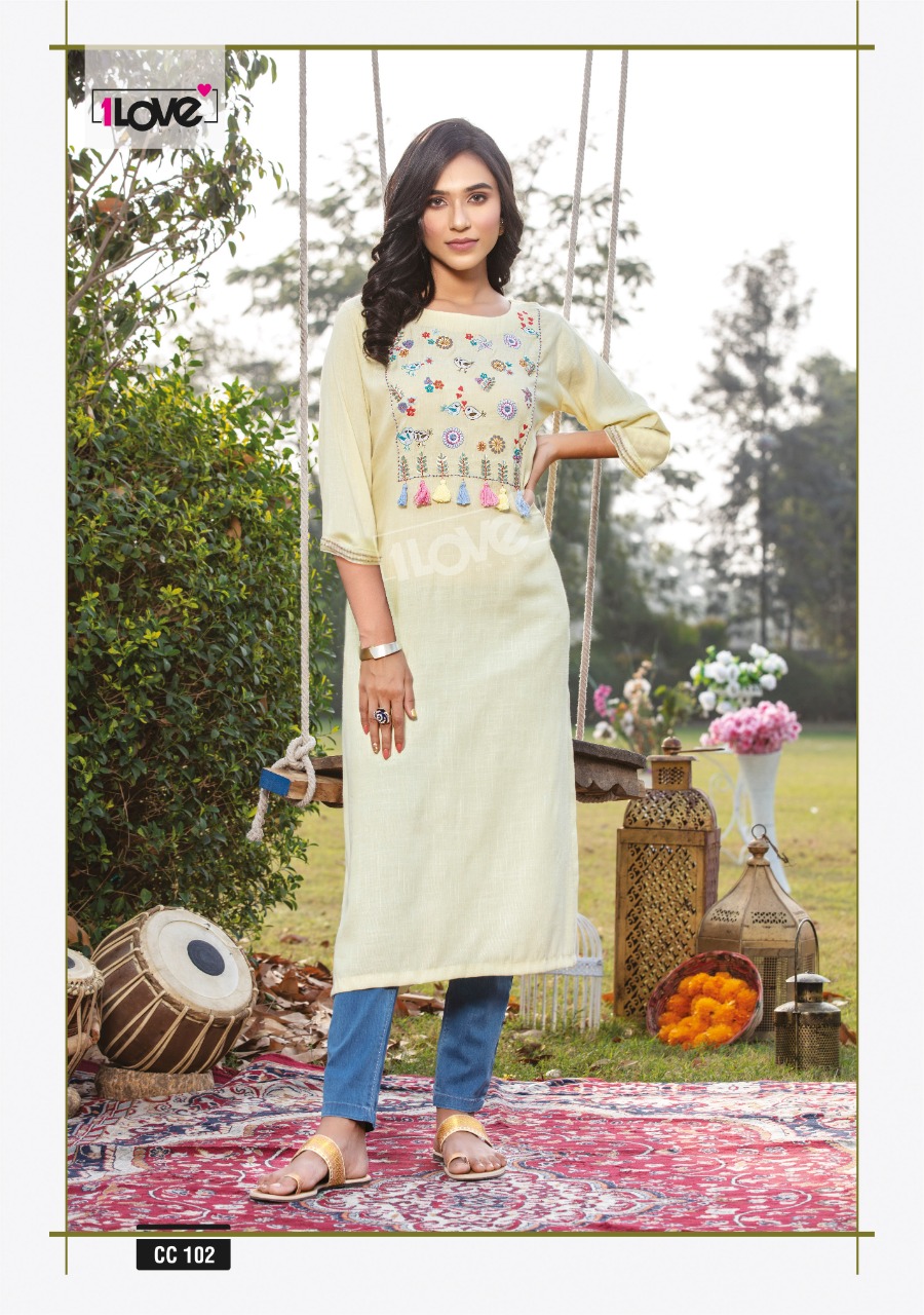 s4u 1love Cotton Candy rayon catchy look kurti catalog