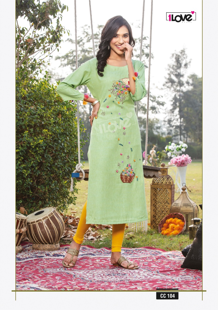 s4u 1love Cotton Candy rayon catchy look kurti catalog