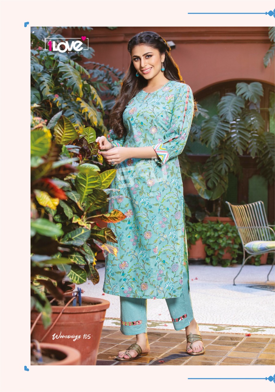 s4u womaniya cotton authentic fabric kurti catalog