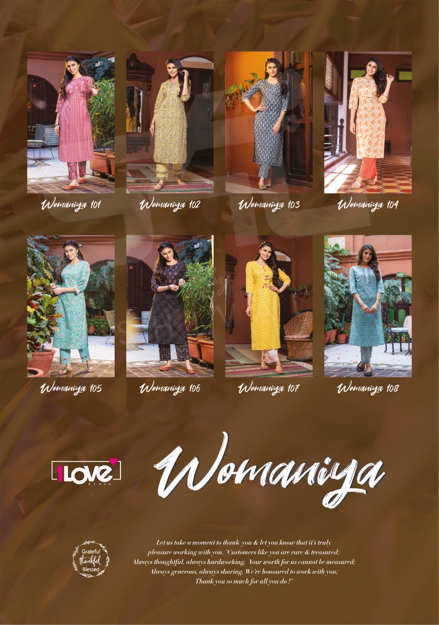 s4u womaniya cotton authentic fabric kurti catalog