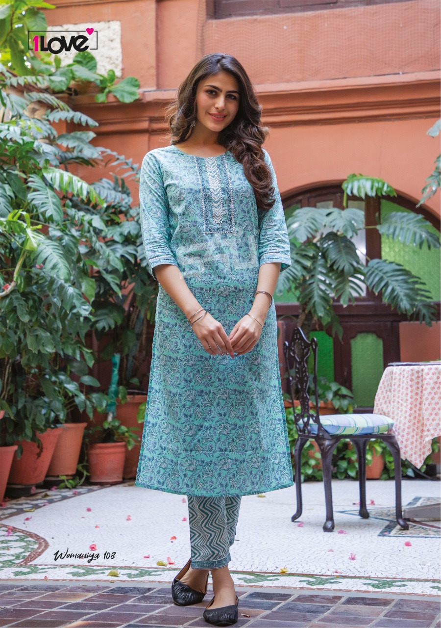 s4u womaniya cotton authentic fabric kurti catalog