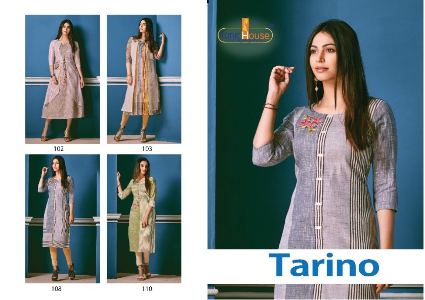 tunic house tarino cotton classic trendy look kurti catalog