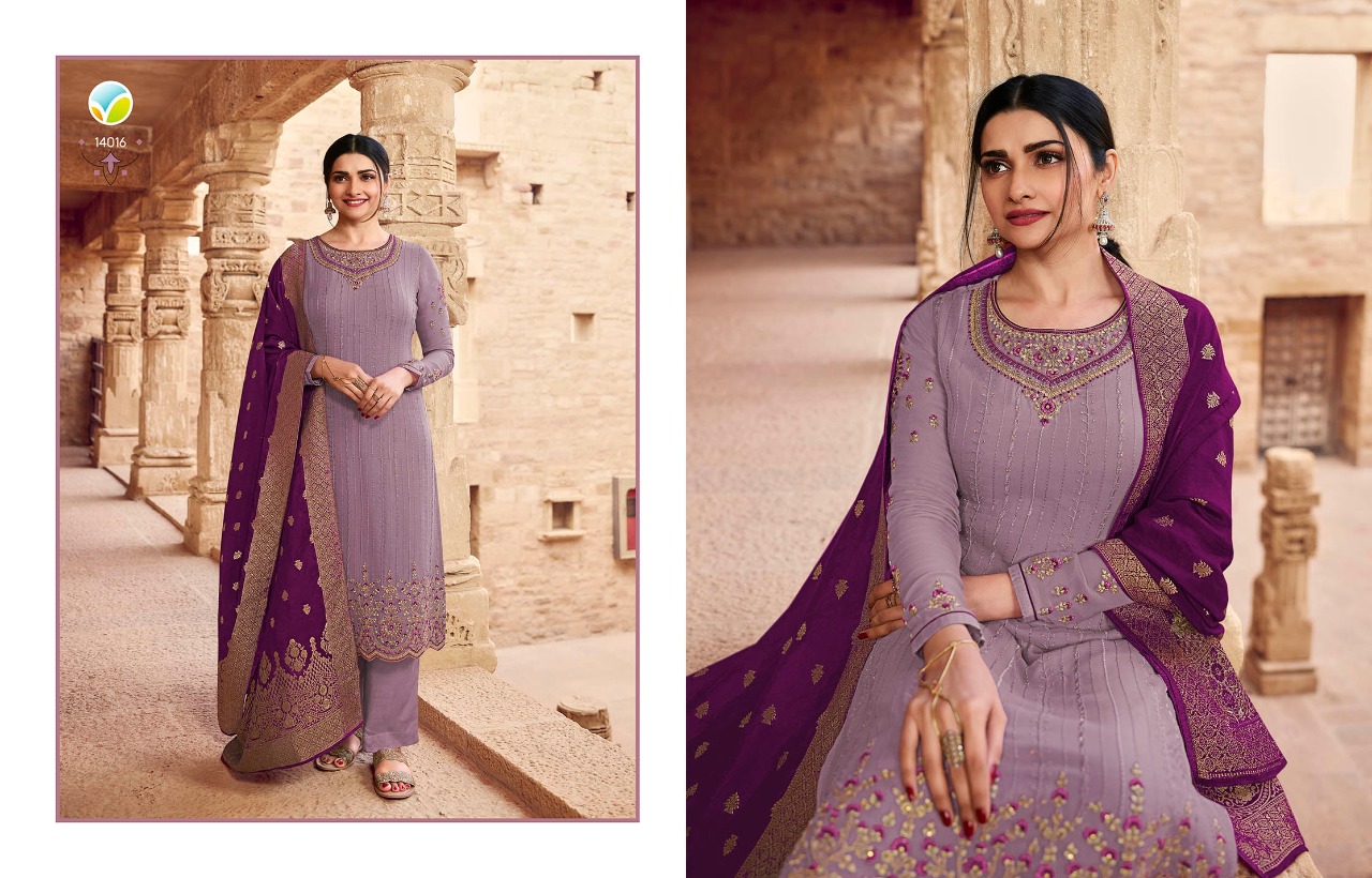 vinay fashion nagmaa georgette decent embroidary look  salwar suit catalog