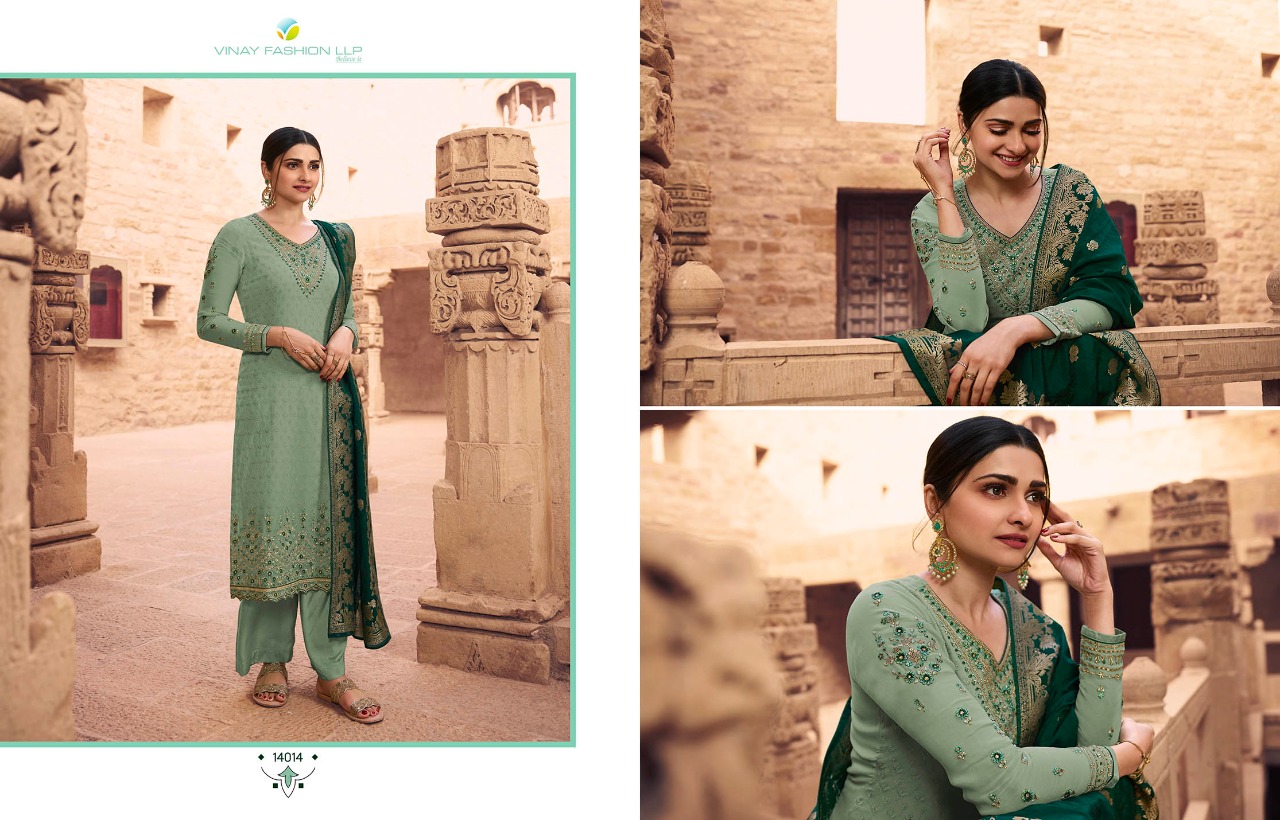 vinay fashion nagmaa georgette decent embroidary look  salwar suit catalog