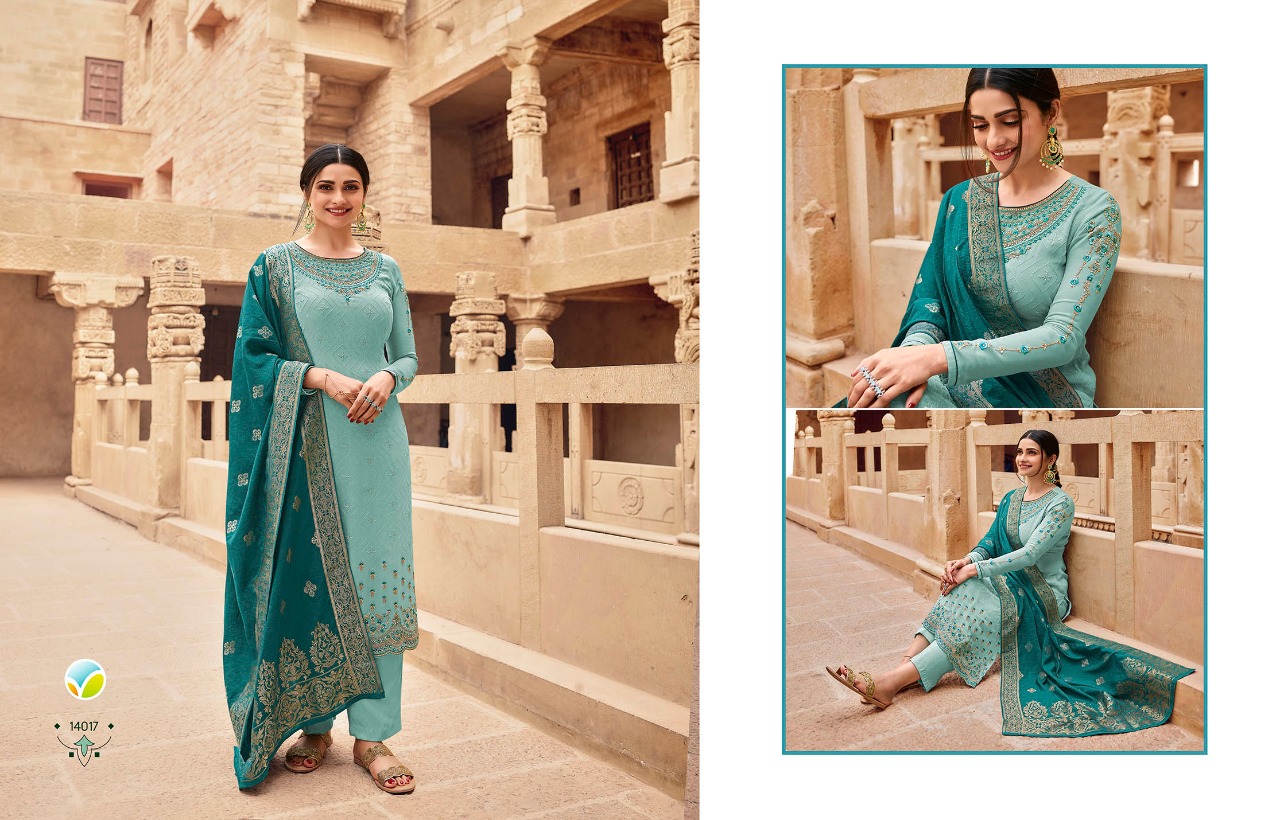 vinay fashion nagmaa georgette decent embroidary look  salwar suit catalog