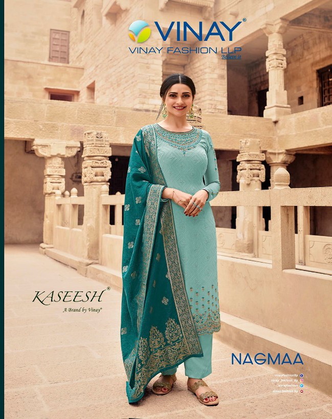 vinay fashion nagmaa georgette decent embroidary look  salwar suit catalog