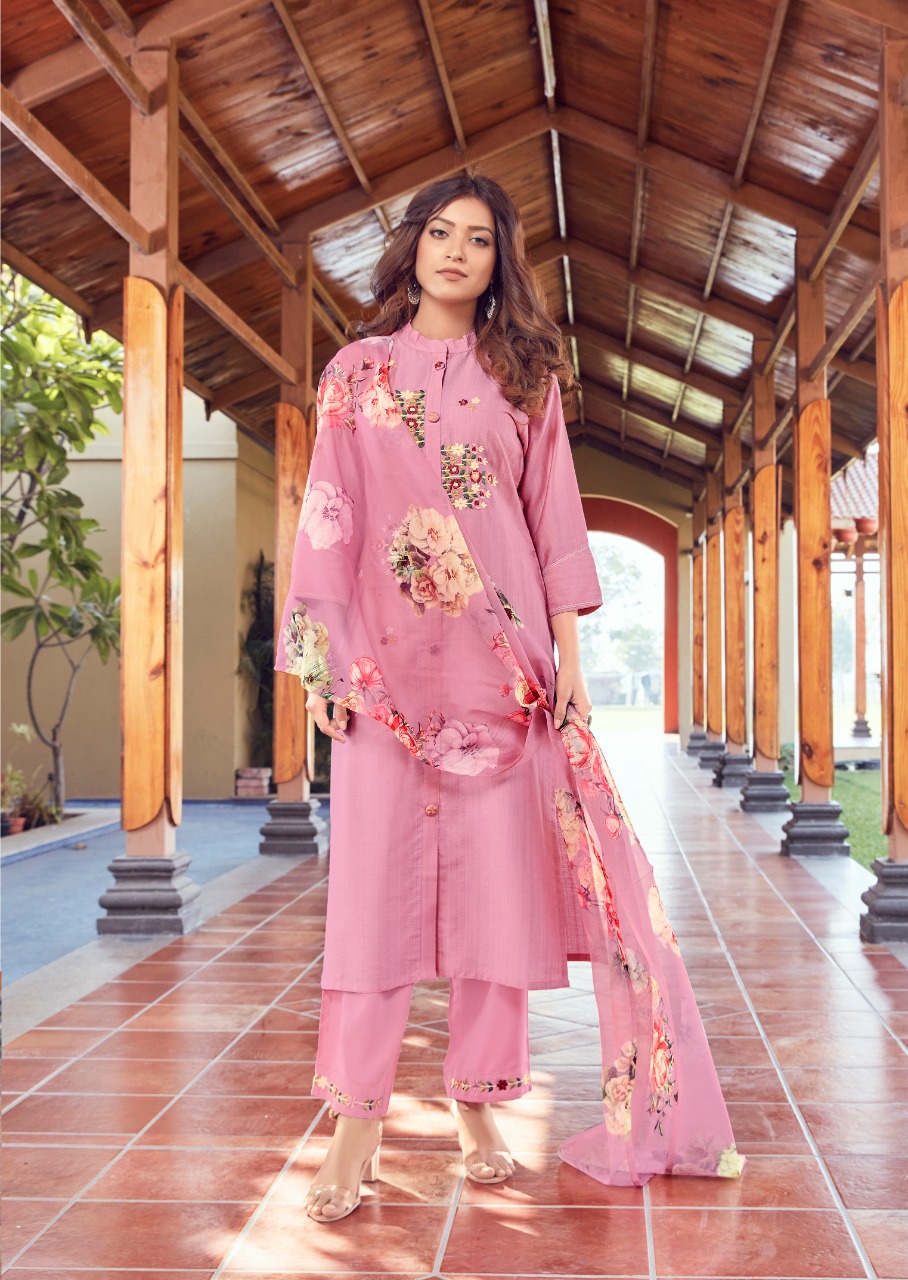 vink occasions viscose new and modern style kurta with pant and dupatta catalog