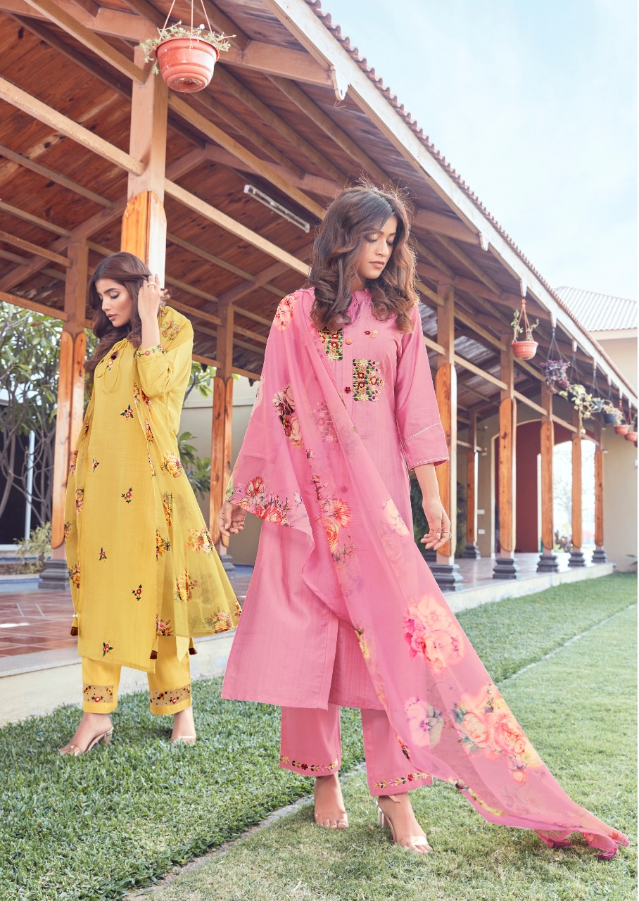 vink occasions viscose new and modern style kurta with pant and dupatta catalog