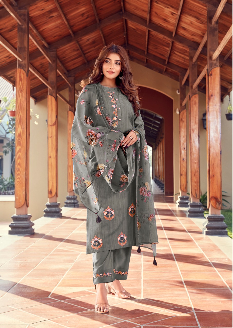 vink occasions viscose new and modern style kurta with pant and dupatta catalog