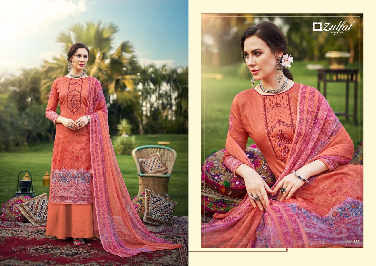 zulfat designer suits hasrat pure jam cotton exclusive digital print salwar suit catalog