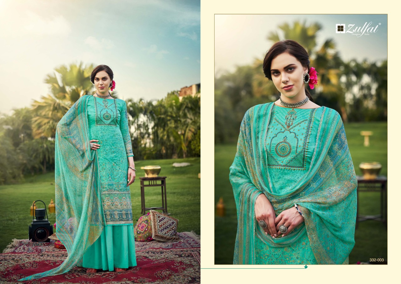 zulfat designer suits hasrat pure jam cotton exclusive digital print salwar suit catalog