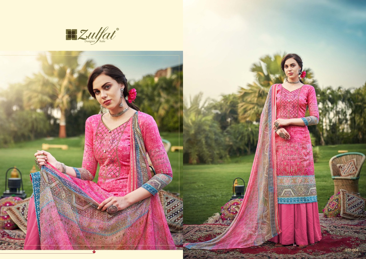 zulfat designer suits hasrat pure jam cotton exclusive digital print salwar suit catalog