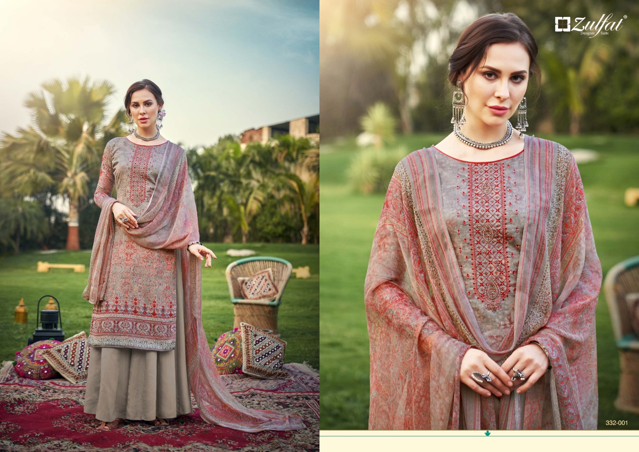 zulfat designer suits hasrat pure jam cotton exclusive digital print salwar suit catalog