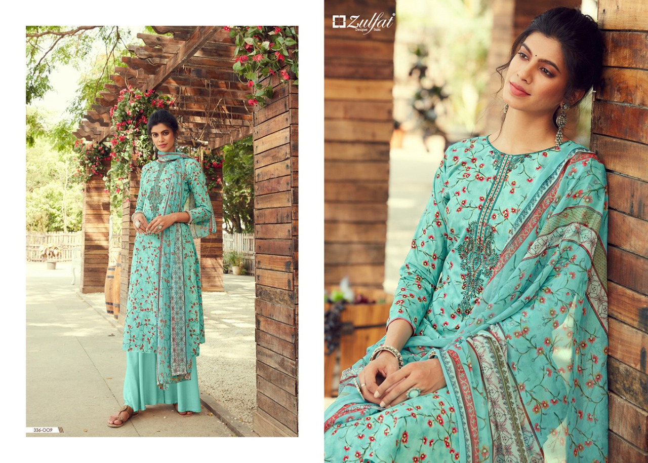 zulfat designer suits siyahi cotton exclusive digital print salwar suit catalog