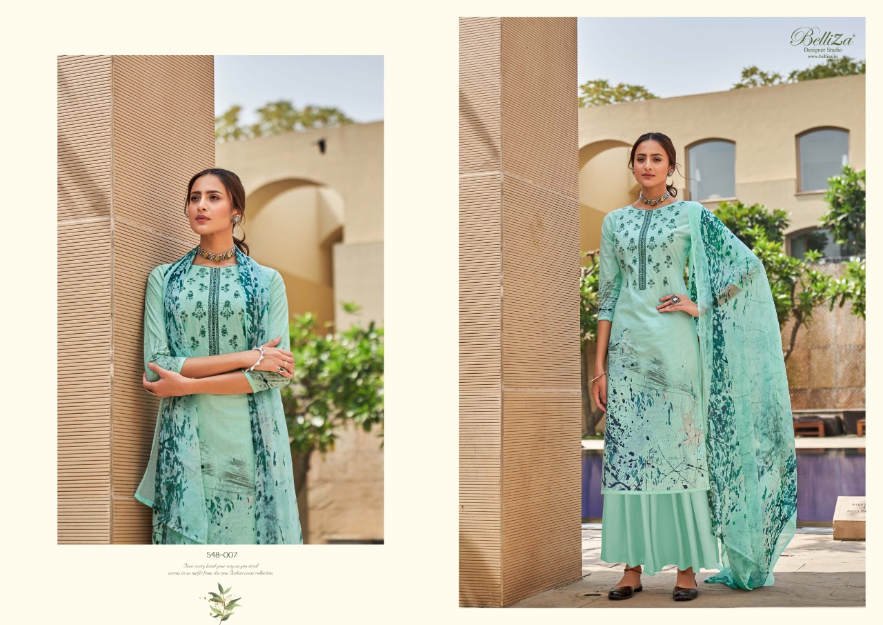 belliza designer studio maanjari cotton exclucive colours and print salwar suit catalog