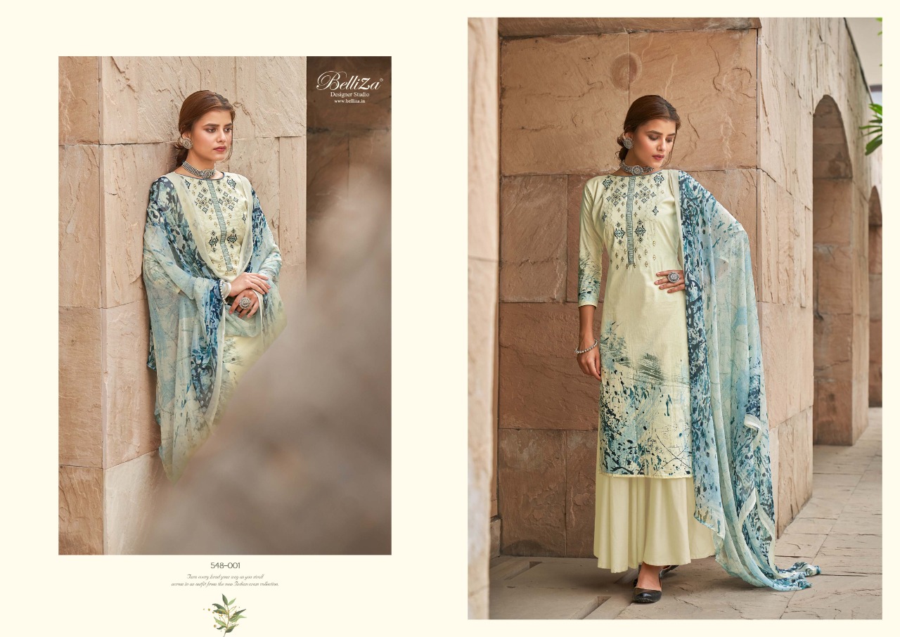 belliza designer studio maanjari cotton exclucive colours and print salwar suit catalog