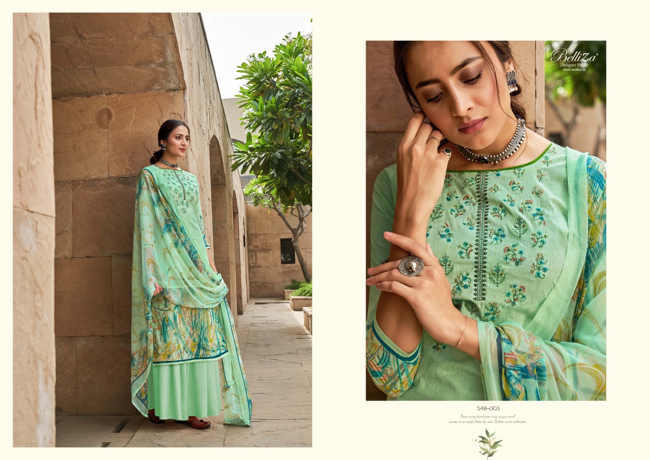 belliza designer studio maanjari cotton exclucive colours and print salwar suit catalog