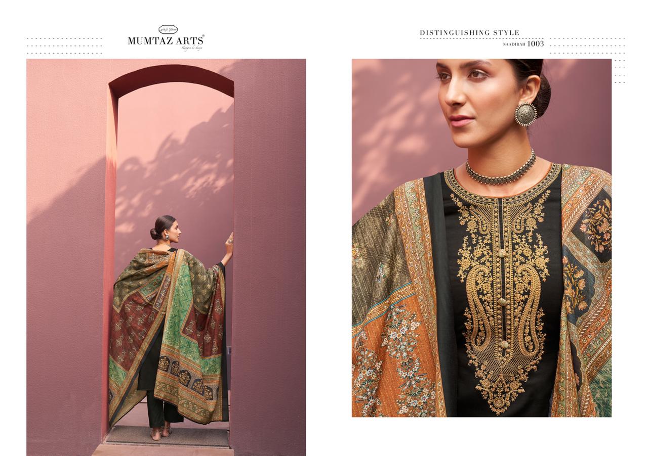 mumtaz arts naadirah jam satin innovative style salwar suit catalog