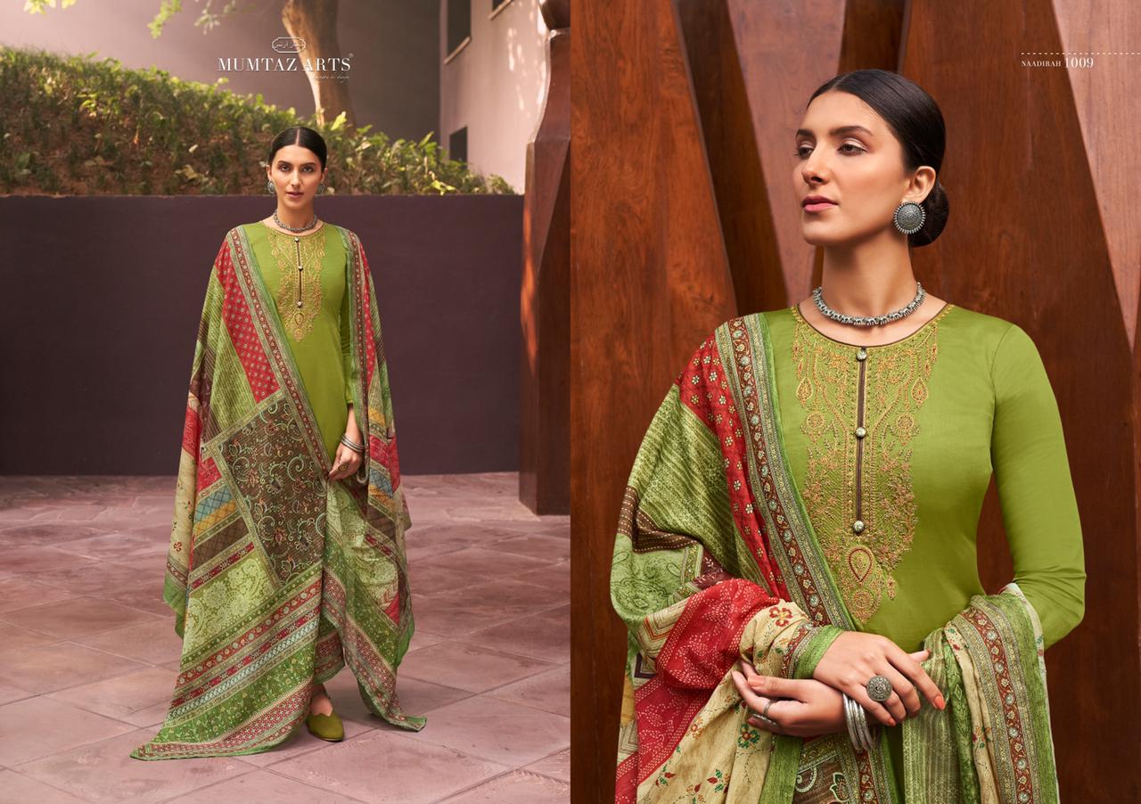 mumtaz arts naadirah jam satin innovative style salwar suit catalog