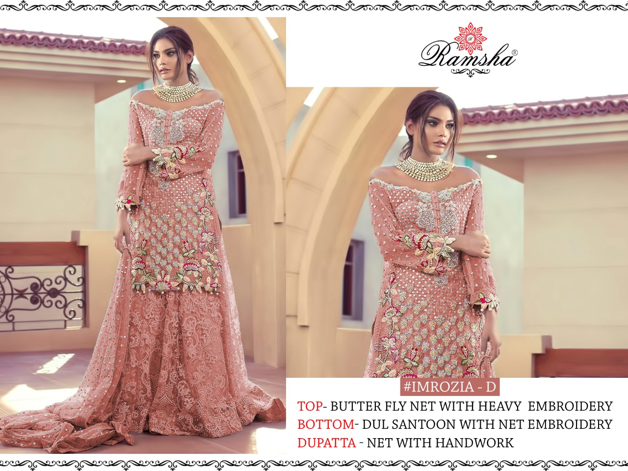 ramsha imrozia nx net gorgeous look salwar suit catalog