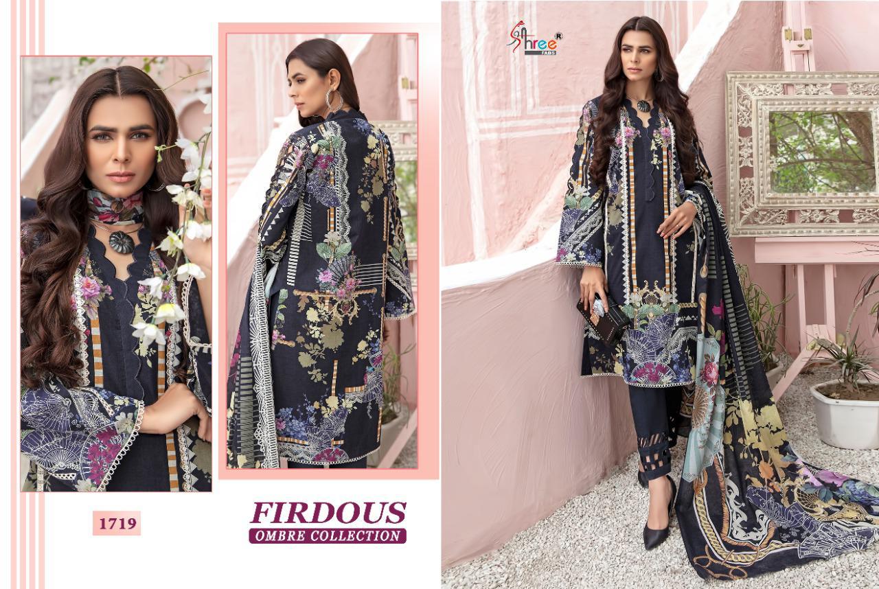 shree fabs firdous ombre collection cotton innovative style cotton dupatta salwar suit catalog