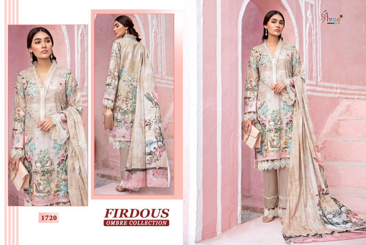 shree fabs firdous ombre collection cotton innovative style cotton dupatta salwar suit catalog