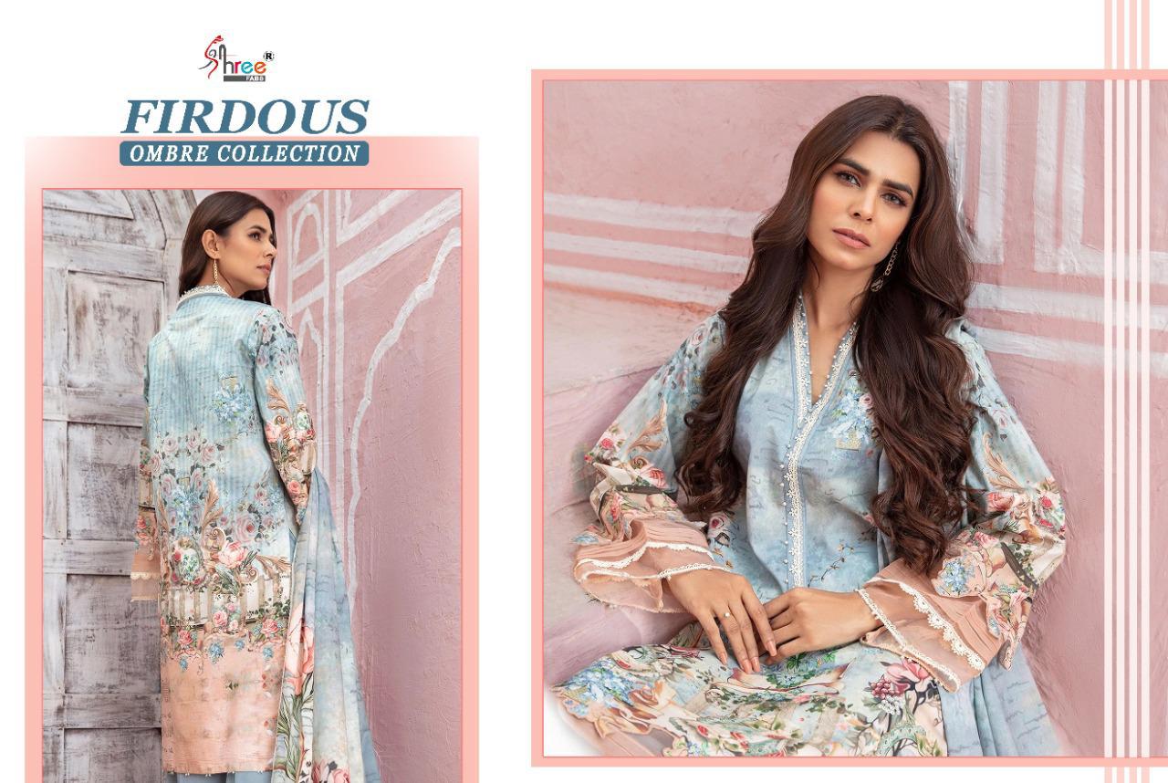 shree fabs firdous ombre collection cotton innovative style cotton dupatta salwar suit catalog