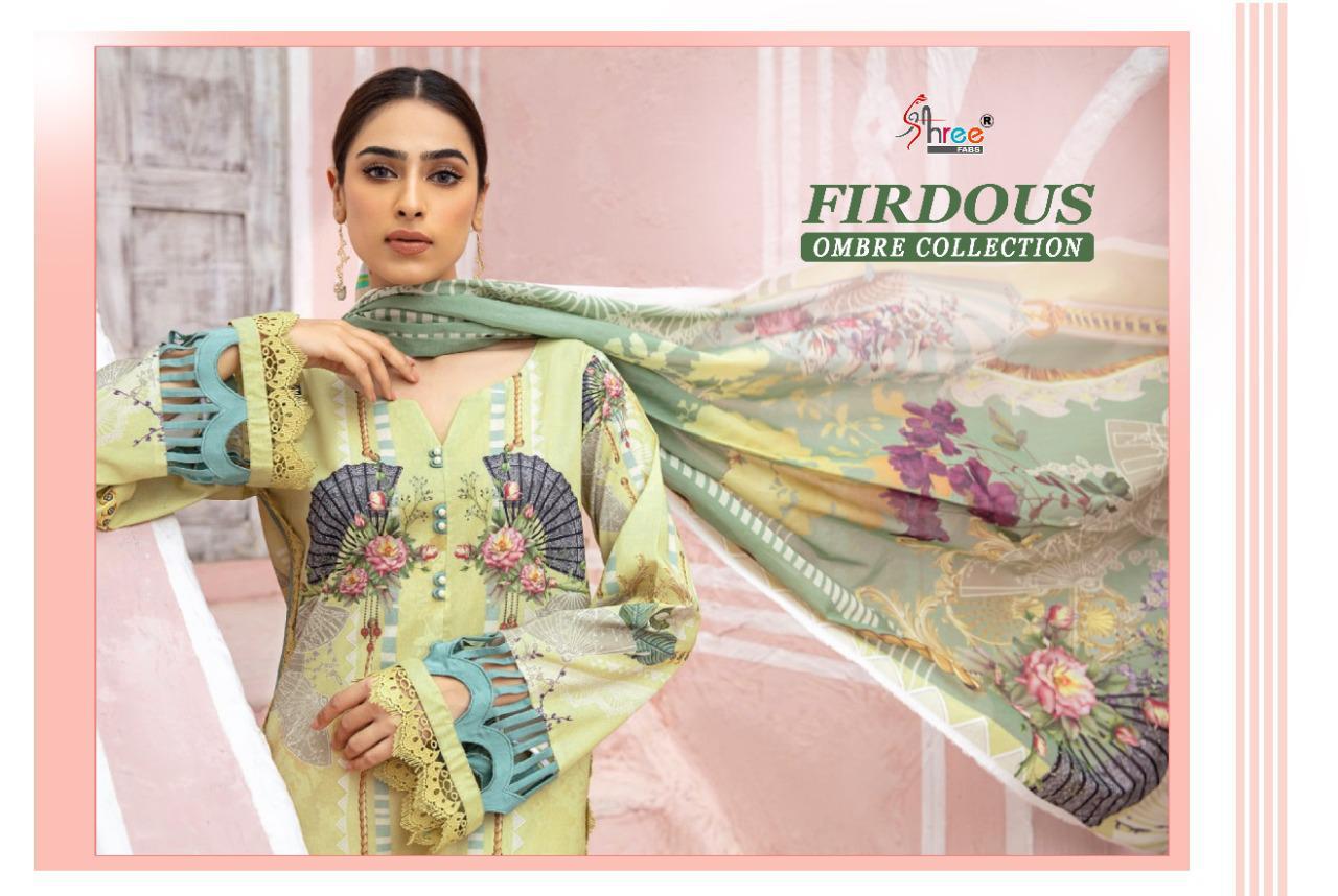 shree fabs firdous ombre collection cotton innovative style cotton dupatta salwar suit catalog