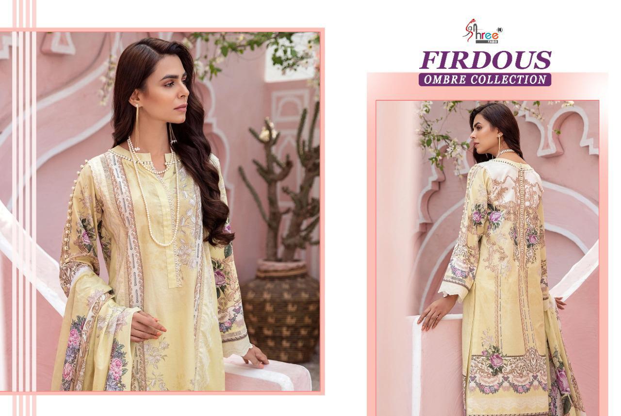 shree fabs firdous ombre collection cotton innovative style cotton dupatta salwar suit catalog