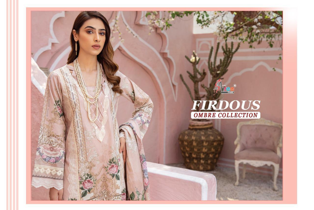 shree fabs firdous ombre collection cotton innovative style cotton dupatta salwar suit catalog