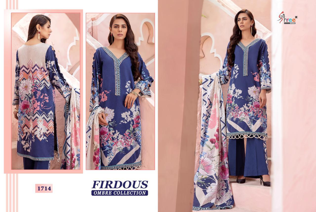 shree fabs firdous ombre collection cotton innovative style cotton dupatta salwar suit catalog