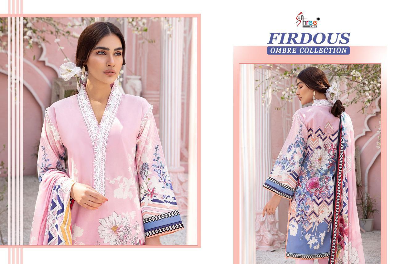 shree fabs firdous ombre collection cotton innovative style cotton dupatta salwar suit catalog