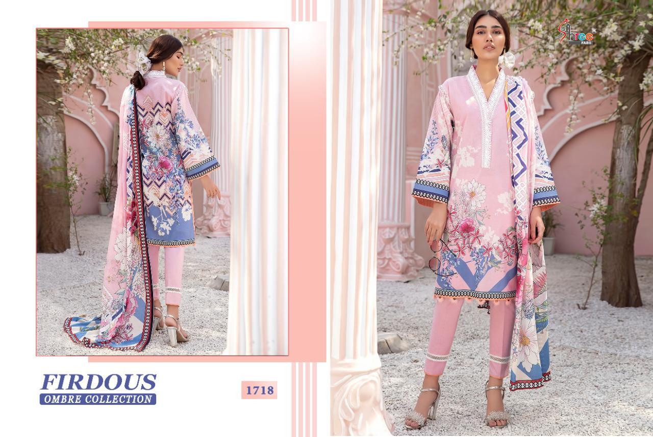 shree fabs firdous ombre collection cotton innovative style cotton dupatta salwar suit catalog