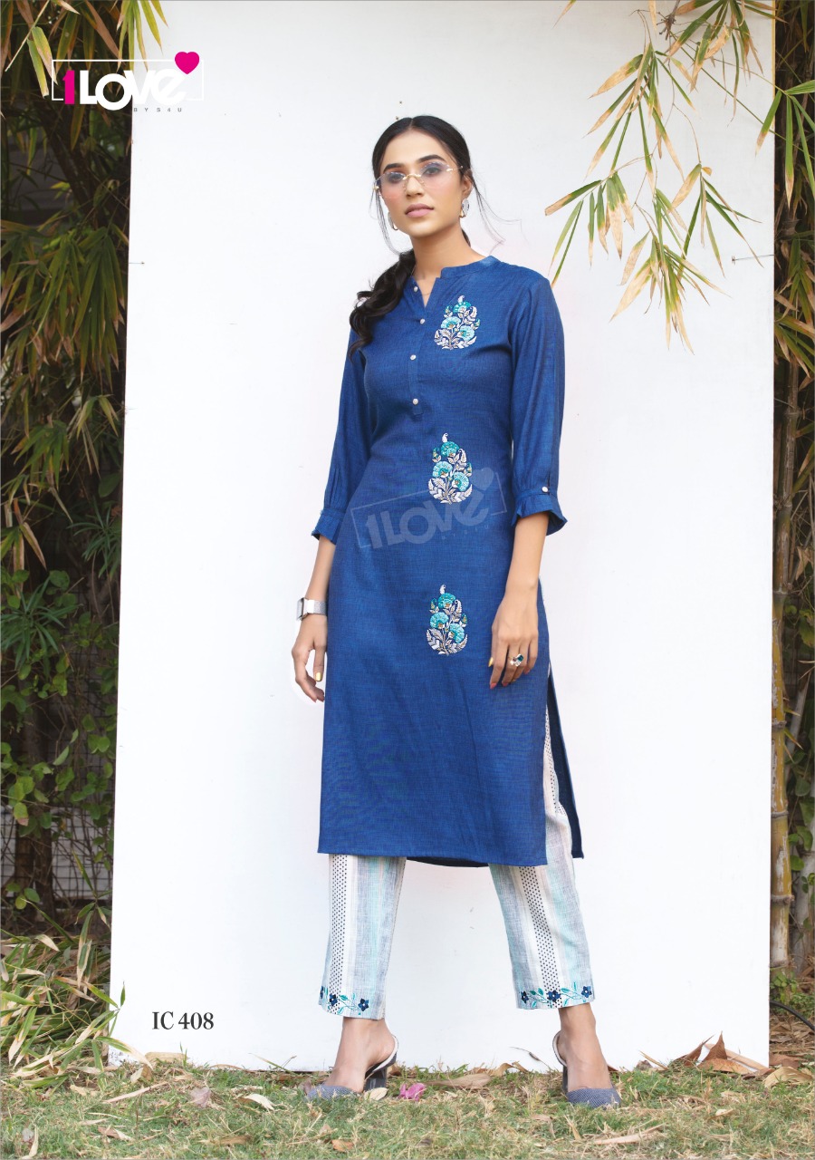 su4 indi chic rayon regal look kurti with pant catalog