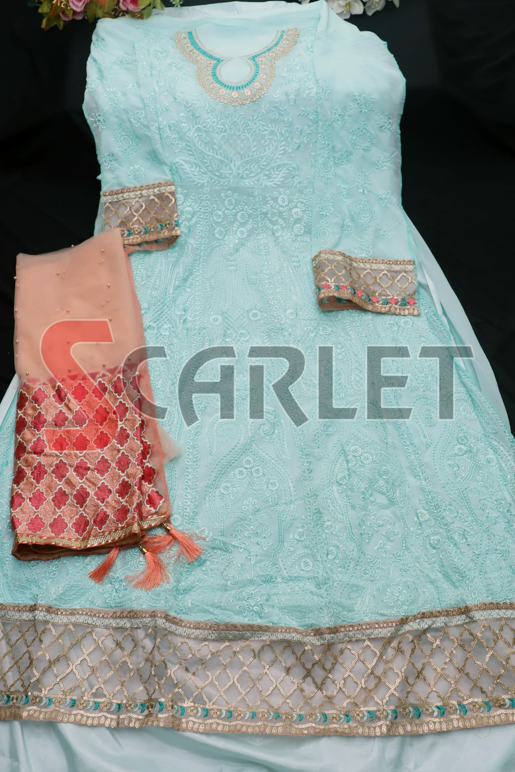 scarlet 1002 a georgget catchy look salwar suit single