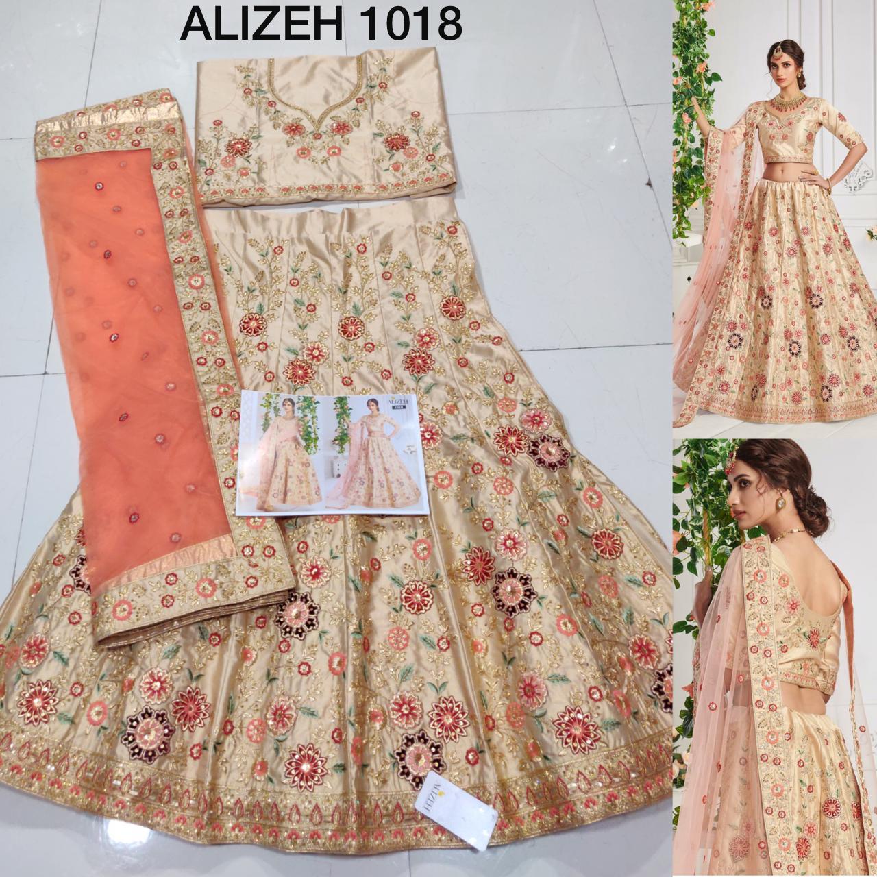 alizeh sangeet vol 1 silk festive look lehenga catalog