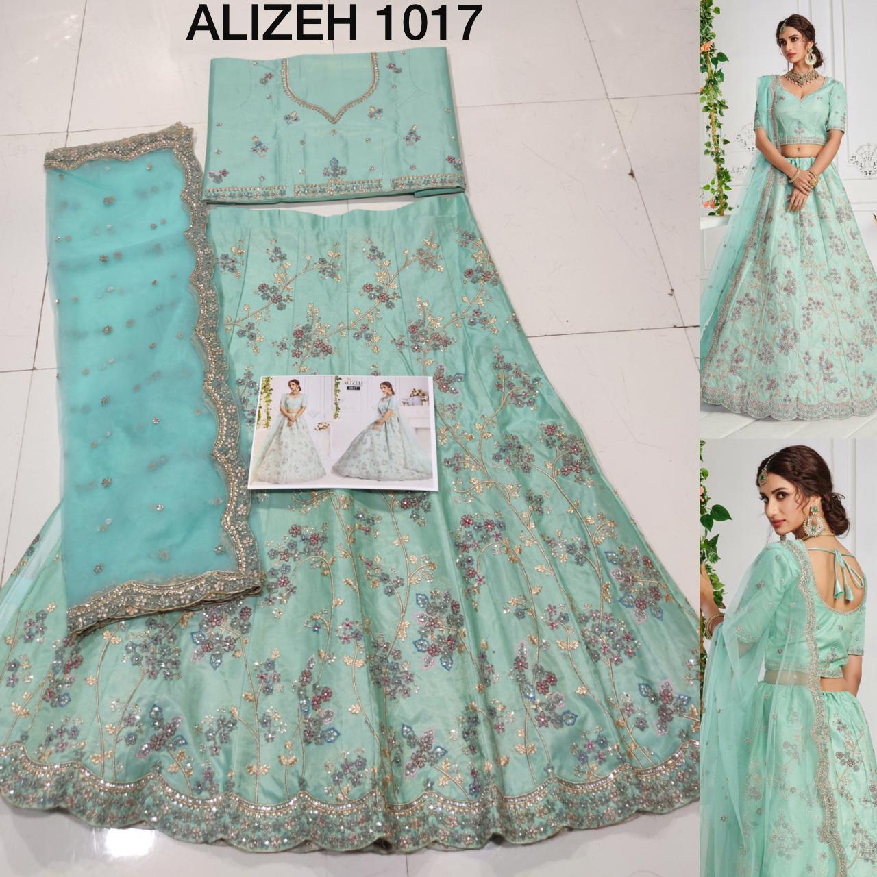 alizeh sangeet vol 1 silk festive look lehenga catalog