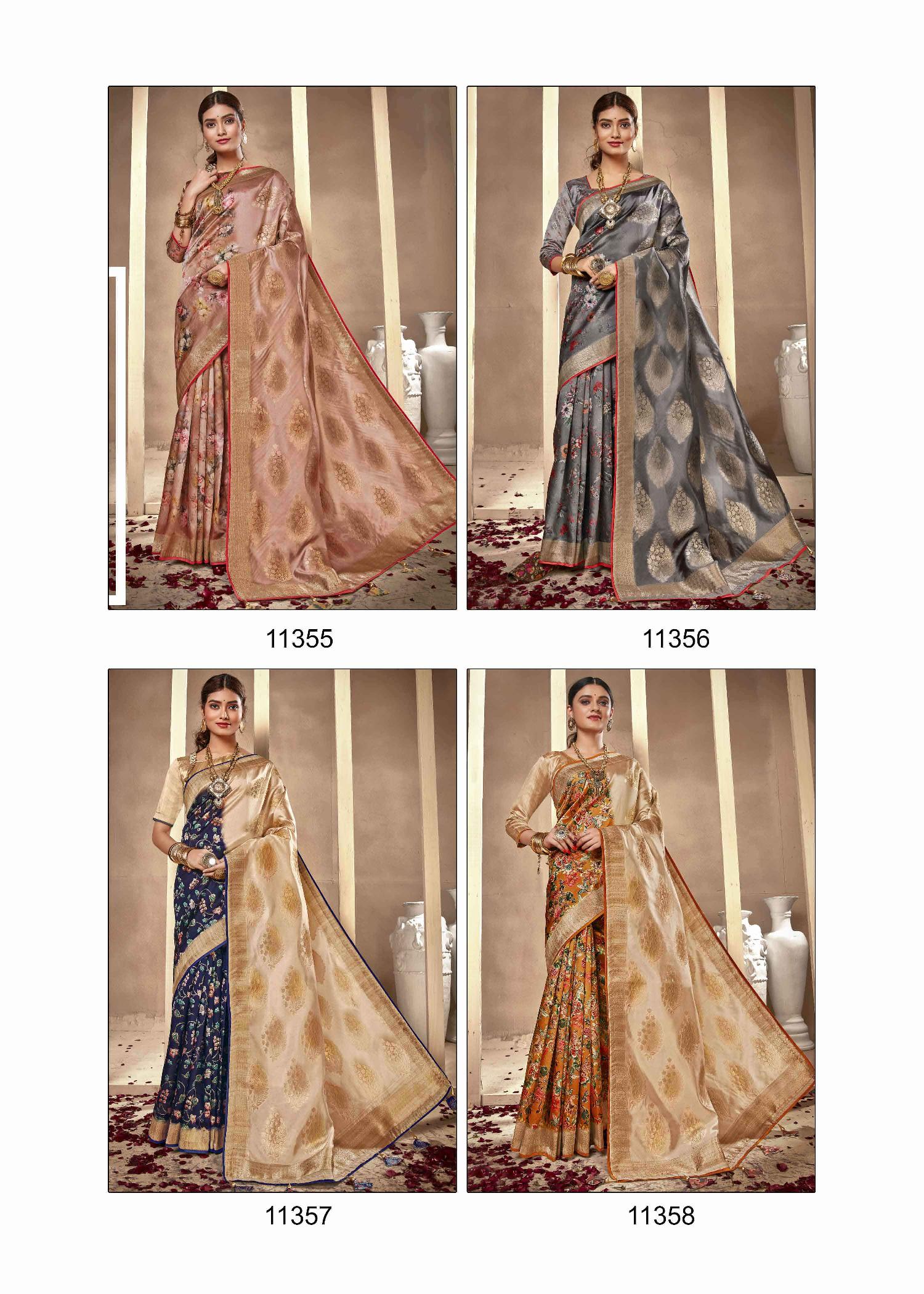 shakunt weaves apurva silk attrective digital print saree catalog